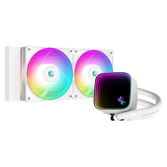 DeepCool LS520 SE Digital WH ARGB 240mm AIO White Liquid CPU Cooler
