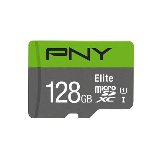 PNY Elite 128GB Class 10 Micro SD Memory Card With Adapter