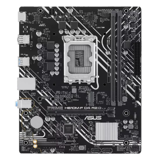 ASUS PRIME H610M-F D4 R2.0 Intel LGA1700 Micro ATX Motherboard