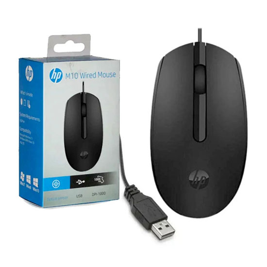 HP M10 Wired USB Optical Mouse