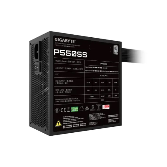 Gigabyte P550SS 550W 80 Plus Silver ATX Power Supply