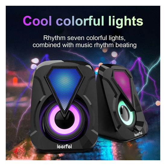 Leerfei E-1053 RGB USB Speaker