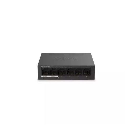 Mercusys MS106LP 6 Port 10/100Mbps Desktop Switch With 4 Port PoE+