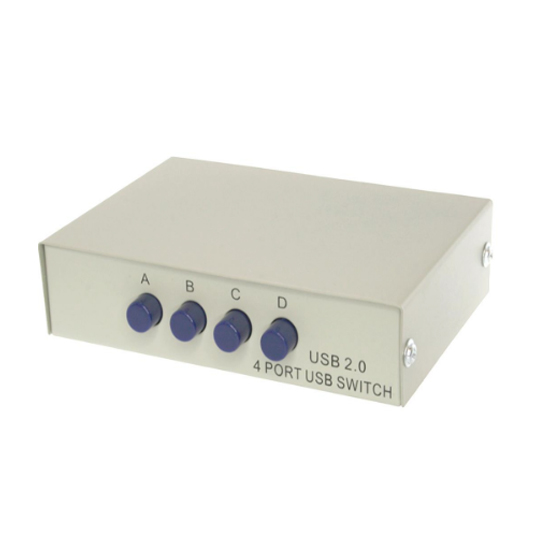4 Port Manual USB Data Switch Box 1A To 4B Type