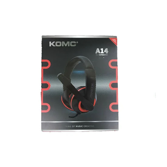 KOMC A14 Multimedia Headset For PC Notebook 3.5mm AUX Dual Jack