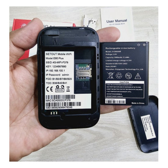 Setout E90 150MBPS 4G Sim Wi-Fi Pocket Router