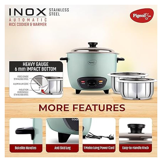 PIGEON SEP-390 Rice Cooker With Double Pot 1.8L