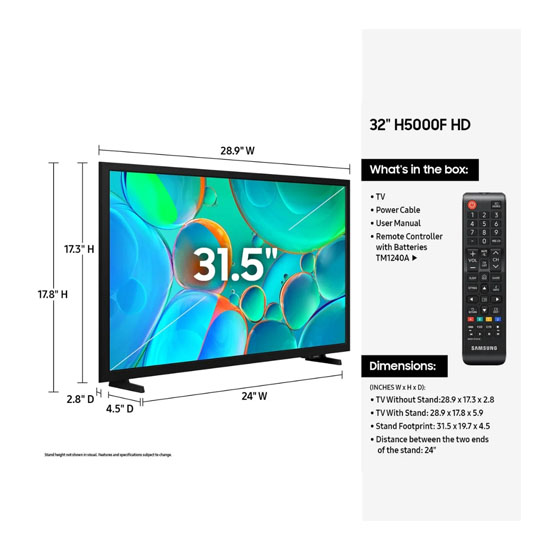 Samsung 32H5000F 32 Inch HD Smart TV