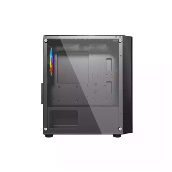 MaxGreen 5510 Mesh Mini Tower ARGB M-ATX Gaming Case With PSU