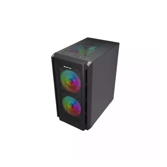 MaxGreen 5510 Mesh Mini Tower ARGB M-ATX Gaming Case With PSU