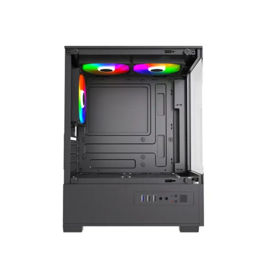 MaxGreen S19001 Mid Tower M ATX Gaming Case With 3x ARGB Fan