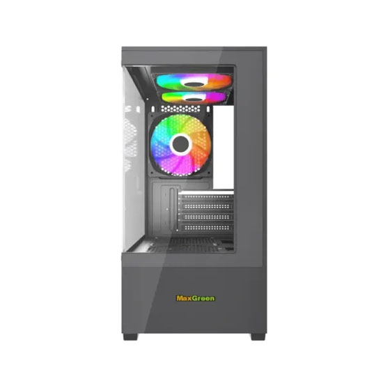 MaxGreen S19001 Mid Tower M ATX Gaming Case With 3x ARGB Fan
