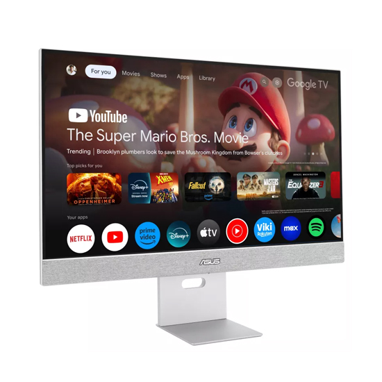 ASUS ZenScreen MS27UC 27” 4K UHD USB-C Smart Monitor with Google TV