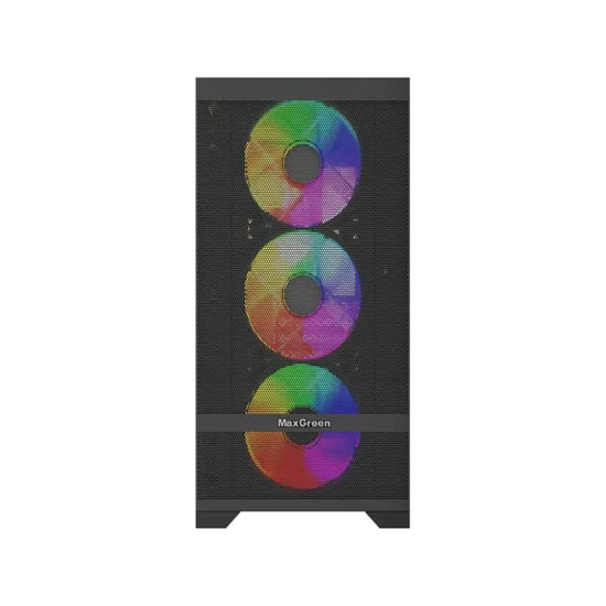 MaxGreen Mesh Pro A10 M ATX Mid Tower Gaming Casing