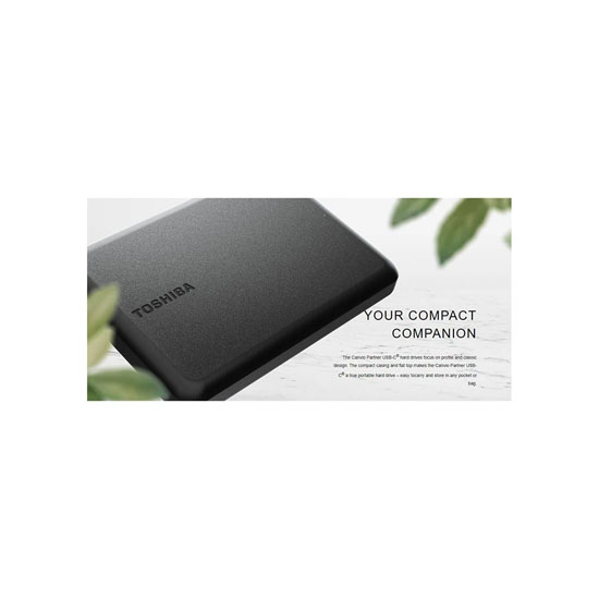 Toshiba Canvio Partner 1TB USB Type C External Hard Disk Drive