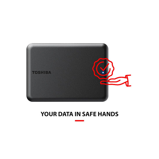 Toshiba Canvio Partner 1TB USB Type C External Hard Disk Drive