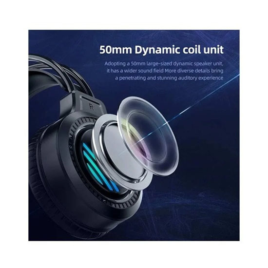 Aula S606 RGB Wired Over Ear Gaming Headphone