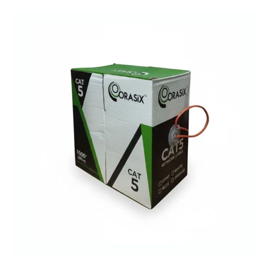 Orasix Cat5 Indoor Orange Color Network Cable 305 Meter