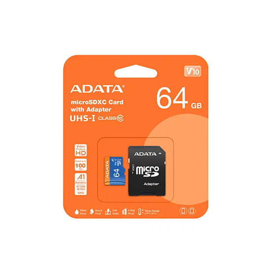 Adata 64GB Class 10 microSD Memory Card