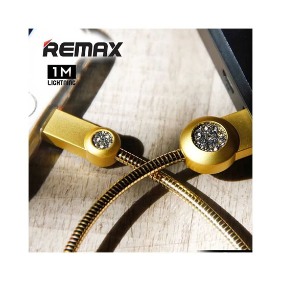 Remax RC-085i USB Male To Lightning Gold Data Cable 1 Meter