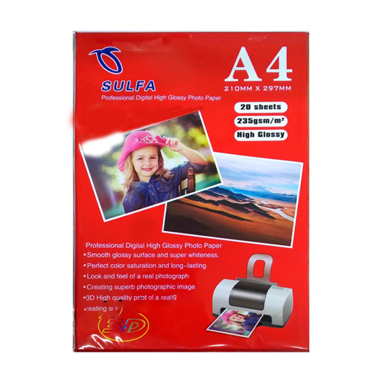 Sulfa Photo Paper 210GSM Digital High Gloss