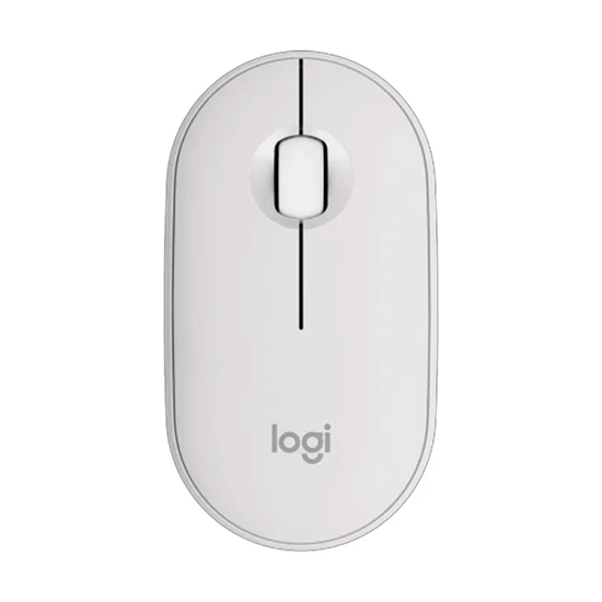 Logitech M350S PEBBLE Mouse 2 Multi-Device White Bluetooth Mouse