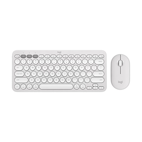 Logitech Pebble 2 Tonal White Bluetooth Keyboard & Mouse Combo