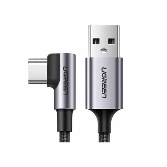 UGREEN US284 Right Angle 90° USB-C Male To USB2.0 A Male 3A Data Cable 2M | 50942