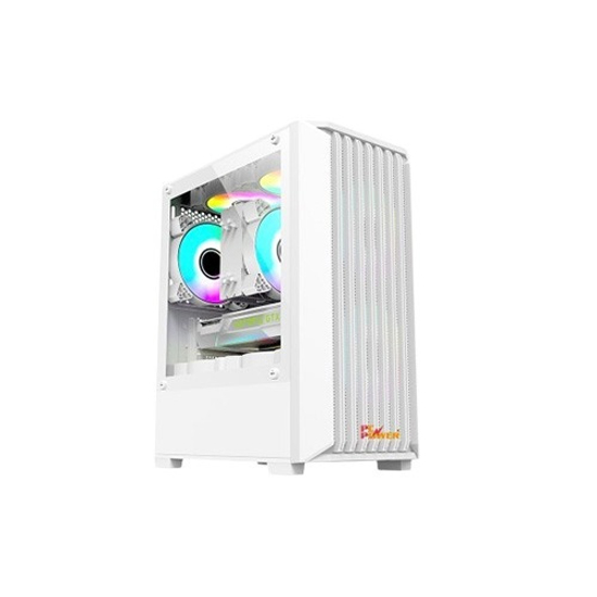 PC Power DARK BREEZE MESH White Gaming Casing With 230W PSU & 3 X ARGB Fans