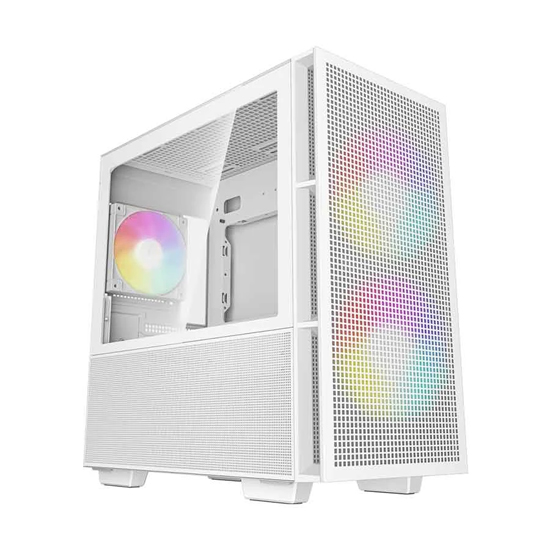 DeepCool CH360 DIGITAL WH Mid Tower White Micro-ATX Desktop Gaming Casing