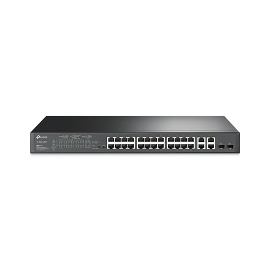 TP-Link SL2428P V4.20 JetStream 24 Port 10/100Mbps + 4 Port Gigabit Smart Switch With 24 Port PoE+