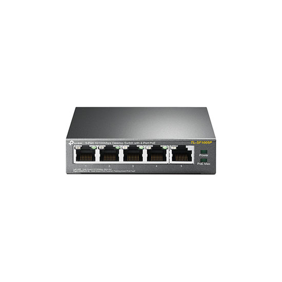 TP-Link TL-SF1005P 5 Port 10/100Mbps Desktop Switch With 4 Port PoE