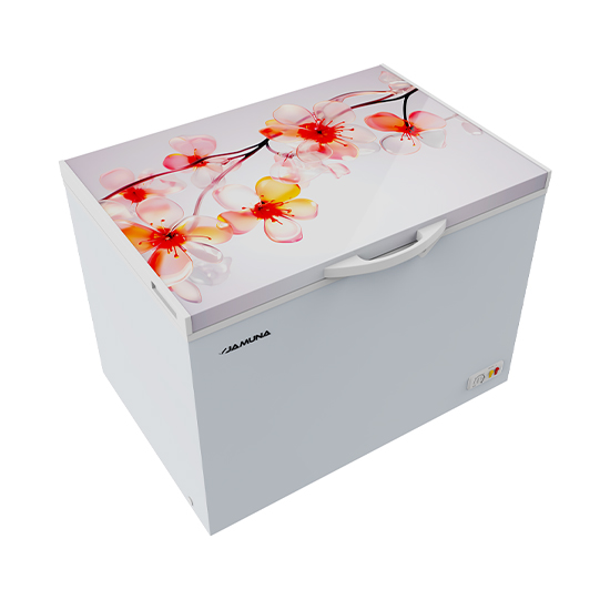 Jamuna JF D1H0L CD Deep Freezer 180L Cherry Blossom White