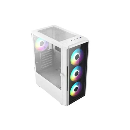 Aptech R21-Glass ARGB Gaming Casing White