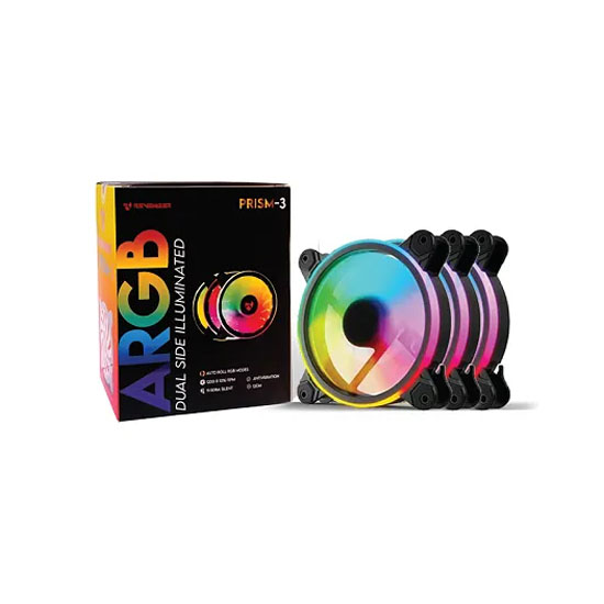 Revenger PRISM-3 120mm 3 In 1 ARGB Casing Cooler Fan