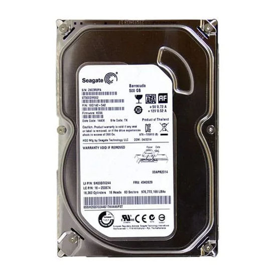 Seagate Barracuda 7200RPM 500GB Desktop HDD