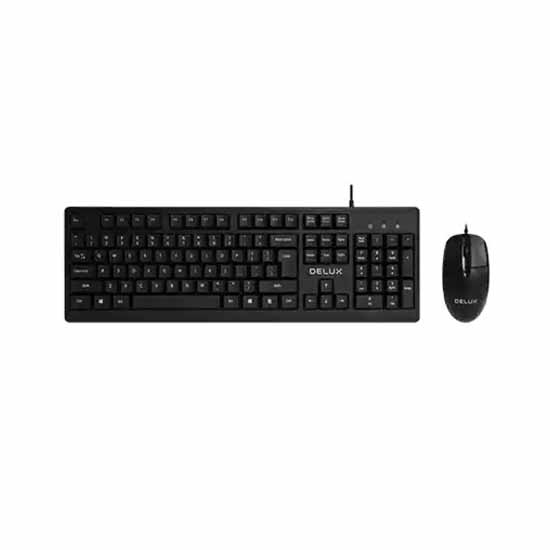 Delux K6850U Wired Keyboard and Mouse Combo
