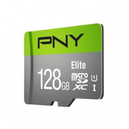PNY Elite 128GB Class 10 Micro SD Memory Card With Adapter
