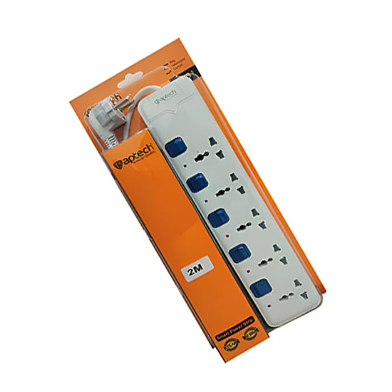 Aptech A251 5 Port Power Strip 2 Meter