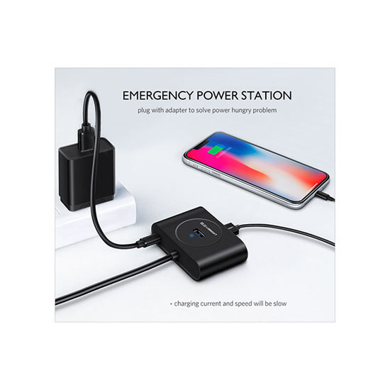 UGREEN CR113 4 In 1 USB 3.0 Hub 1M | 20291