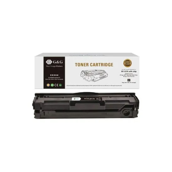 G&G W1107A Black Toner With Chip