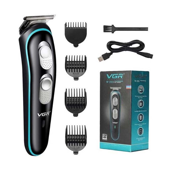 VGR V-055 Professional Rechargeable Cordless Electric Hair Clippers Trimmer