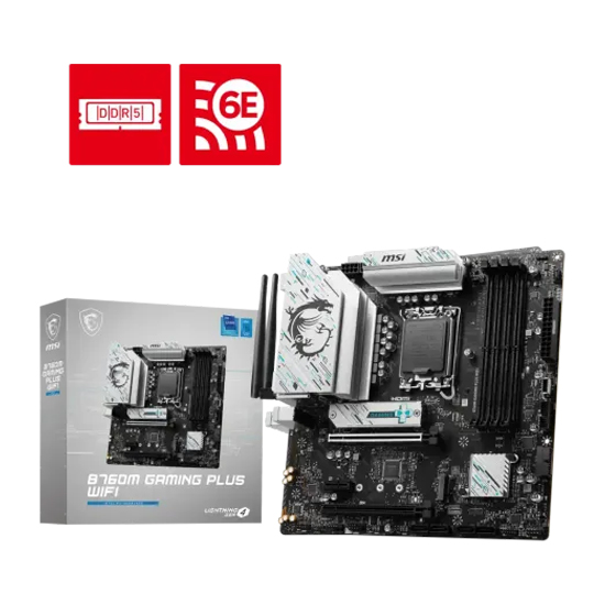 MSI B760M GAMING PLUS WIFI 6E Intel ATX Motherboard