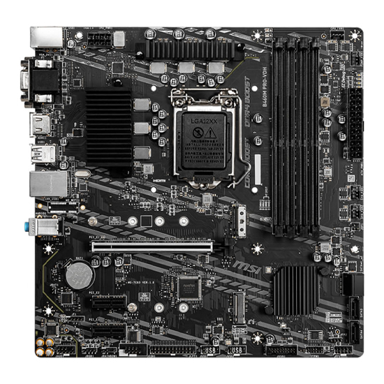 MSI B460M Pro-VDH B460 LGA 1200 Micro ATX Intel Motherboard