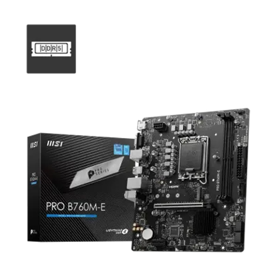 MSI PRO B760M-E DDR5 m-ATX Intel Motherboard