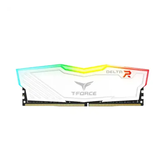 TEAM T-FORCE DELTA RGB White 8GB 3200MHz DDR4 Desktop Gaming RAM